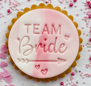 Team Bride  - Keks-/Fondantstempel -